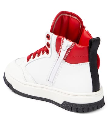 Leather high-top sneakers | Moschino Kids