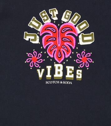 Embroidered cotton jersey sweatshirt | Scotch & Soda Kids