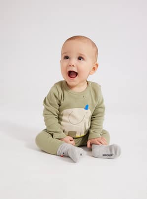 Baby - Body, leggings e calzini The Elephant in misto cotone | Bobo Choses