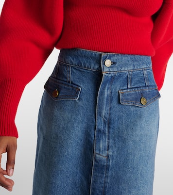 High-Rise-Jeansrock The Vent Front | Frame