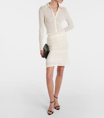 Minirock aus Häkelstrick | Tom Ford