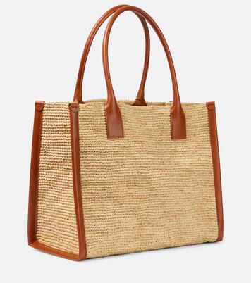 By My Side E/W Large raffia tote bag | Christian Louboutin