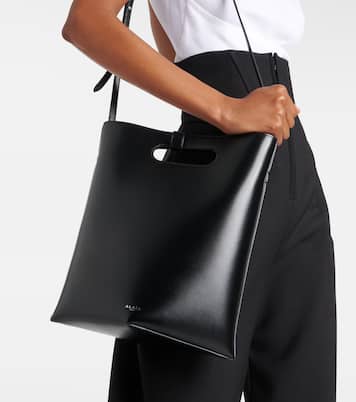 Folded leather tote bag | Alaïa