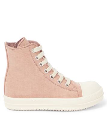 Denim high-top sneakers | Rick Owens Kids