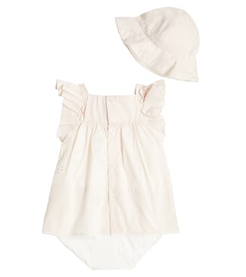 Bébé – Ensemble robe et chapeau en coton | Chloé Kids