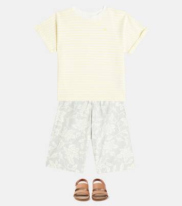 Farah striped cotton-blend jersey T-shirt | Bonpoint