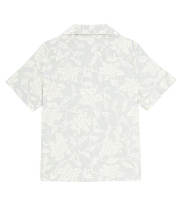 Steve floral cotton shirt  | Bonpoint