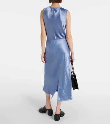 Midirock aus Satin | Vince