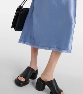 Midirock aus Satin | Vince