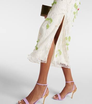 Robe midi Avelina brodée en coton | Markarian