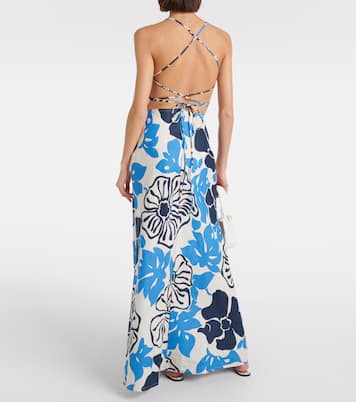 Robe longue Garcia en lin à fleurs | Faithfull