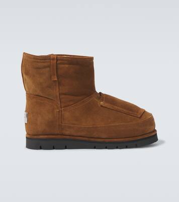 시어링 라이닝 스웨이드 앵클 부츠 | Acne Studios