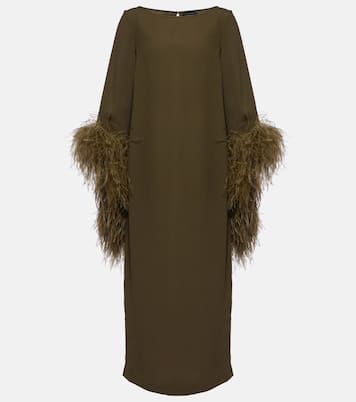 Midikleid Del Lago mit Federn | Taller Marmo