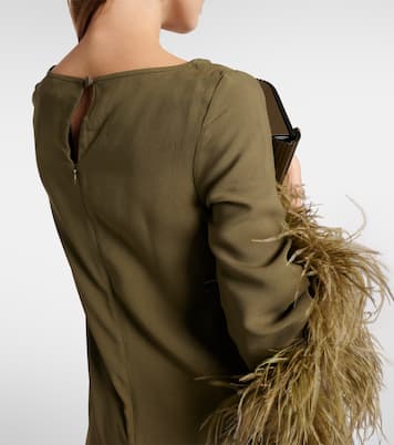 Midikleid Del Lago mit Federn | Taller Marmo