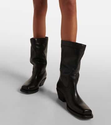Bottines santiags Ademe en cuir | Isabel Marant