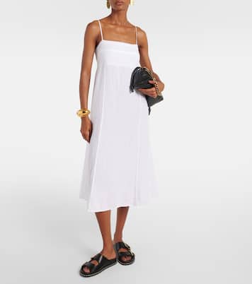 Robe midi Stephie en lin | Velvet