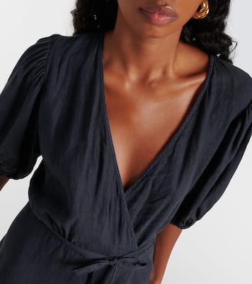 Midikleid Dalene aus Leinen | Velvet