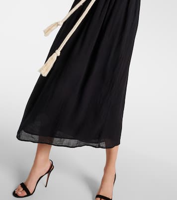 Robe longue Lorelei en coton | Velvet