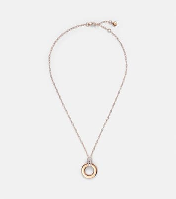 Iconica 18kt rose gold pendant necklace with diamonds | Pomellato