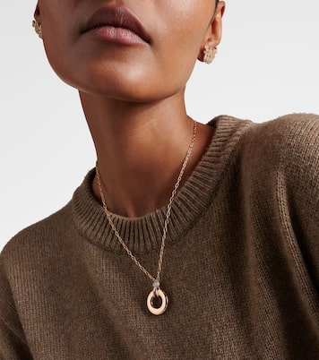 Iconica 18kt rose gold pendant necklace with diamonds | Pomellato