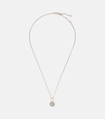 Collier Pave Diamond Disk en or 18 ct et diamants | FoundRae