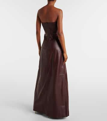 Robe midi en cuir | Dodo Bar Or