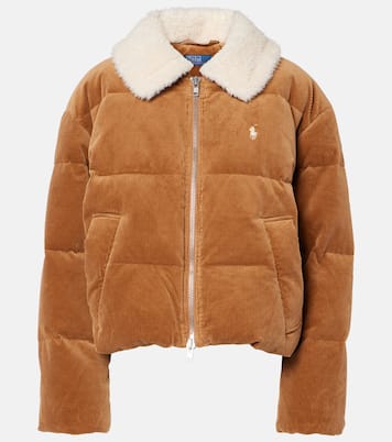Daunenjacke aus Baumwoll-Cord mit Faux Fur | Polo Ralph Lauren