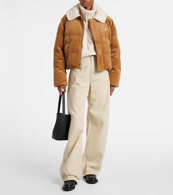 Daunenjacke aus Baumwoll-Cord mit Faux Fur | Polo Ralph Lauren