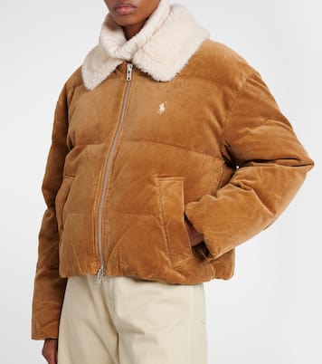 Daunenjacke aus Baumwoll-Cord mit Faux Fur | Polo Ralph Lauren