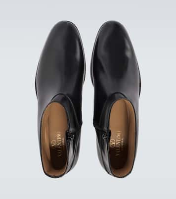 VLogo leather ankle boots | Valentino Garavani
