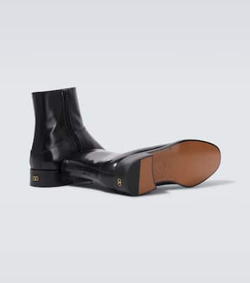 VLogo leather ankle boots | Valentino Garavani