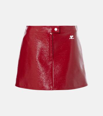 Reedition vinyl miniskirt | Courrèges