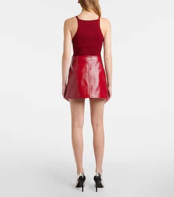 Reedition vinyl miniskirt | Courrèges