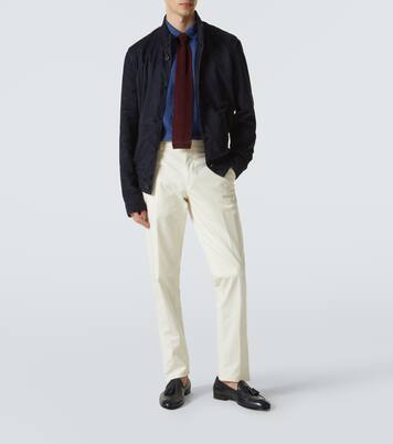 Suede bomber jacket | Rubinacci