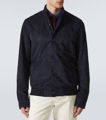 Suede bomber jacket | Rubinacci