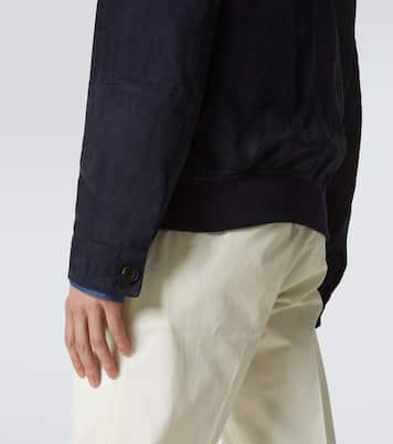 Suede bomber jacket | Rubinacci