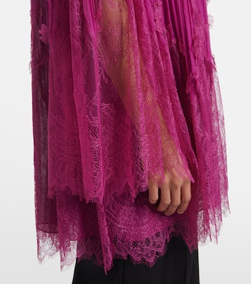 Top Jorie aus einem Seidengemisch mit Spitze | Costarellos