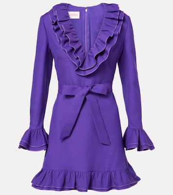 Crepe Couture ruffled wrap dress | Valentino