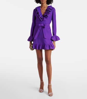 Crepe Couture ruffled wrap dress | Valentino