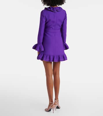 Crepe Couture ruffled wrap dress | Valentino