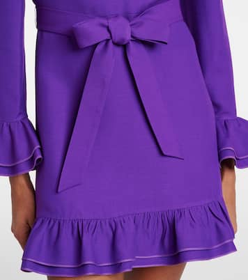 Crepe Couture ruffled wrap dress | Valentino