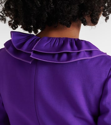 Crepe Couture ruffled wrap dress | Valentino