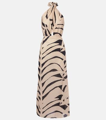 Abito lungo in cotone con cut-out | Johanna Ortiz