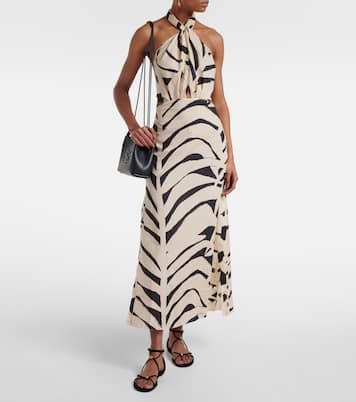 Abito lungo in cotone con cut-out | Johanna Ortiz