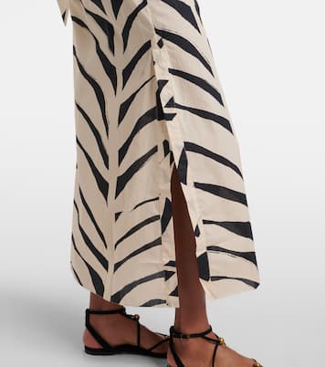 Abito lungo in cotone con cut-out | Johanna Ortiz