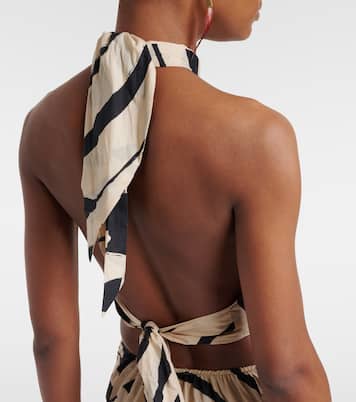 Abito lungo in cotone con cut-out | Johanna Ortiz