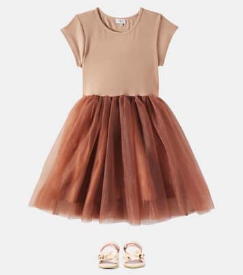 Fine ruffled leather sandals | Donsje