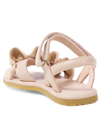 Fine ruffled leather sandals | Donsje