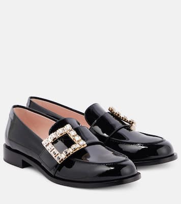 Loafers Très Vivier aus Lackleder mit Kristallen | Roger Vivier