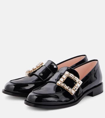Loafers Très Vivier aus Lackleder mit Kristallen | Roger Vivier